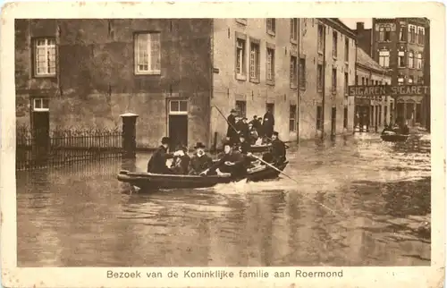 Bezoek van de Koninklijke familie aan Roermond - Watersnood 1925-1926 -669976