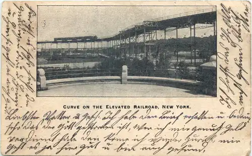 New York - Curve on the Elevated RR -670190