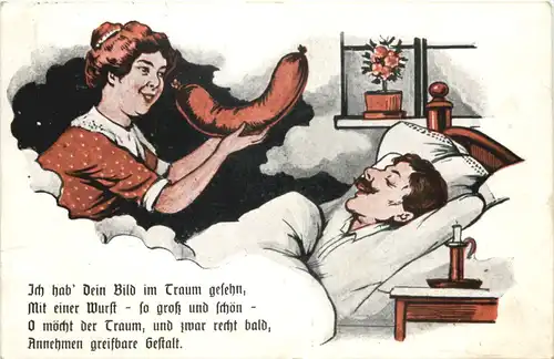 Humor - Mit einer Wurst -670090