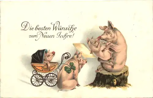 Neujahr - Schweine -670074