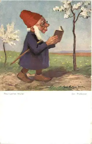 Zwerg - Künstler AK Paul Lothar Müller -670138