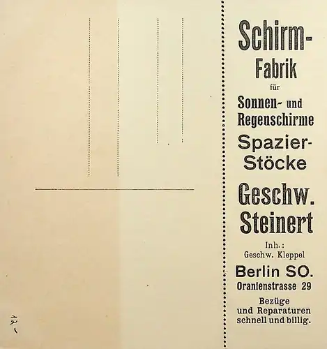 Berlin - Schirmfabrik - Werbekarte -670458