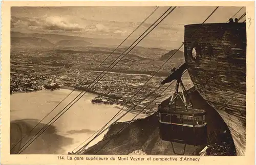La gare Superieure duMont Veyrier et perspective dÀnnecy -542042