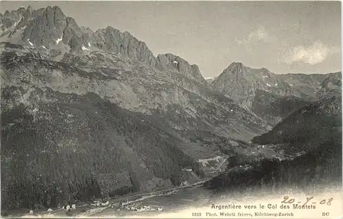 Argentiere vers le Col des Montets -541972