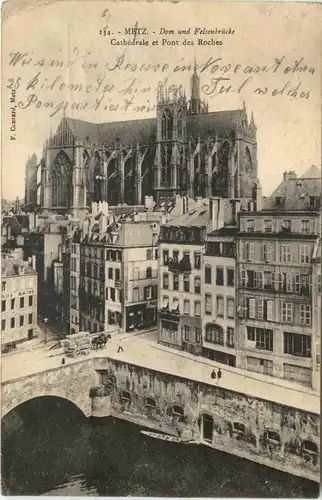 Metz, Dom und Felsenbrücke -542112