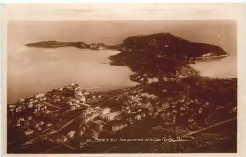 Beaulieu, Vue generale et le Cap Ferrat -542064