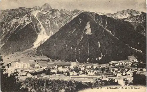 Panorama du Mont-Blanc vu de la Flegere -542422