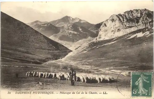 Dauphine, Paturages du Col de la Chante -542508
