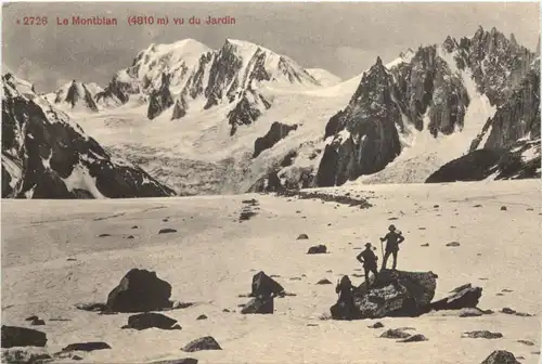 Le Mont Blanc vu du Jardin -542474