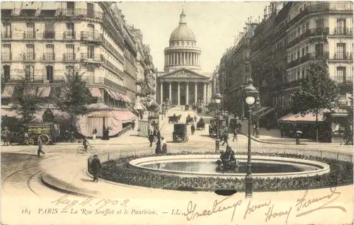 Paris, La Rue Soufflot et le Pantheon -543762