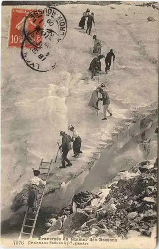 Chamonix, Traversee du Glacier des Bossons -543590