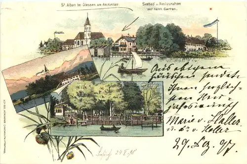 St. Alban bei Diessen am Ammersee - Litho -670566