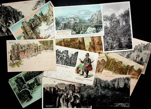 ca. 850 alte Ansichtskarten von der Bastei - Sammlung Lot -L14