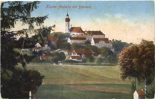 Andechs, Kloster, mit Brauerei -544650