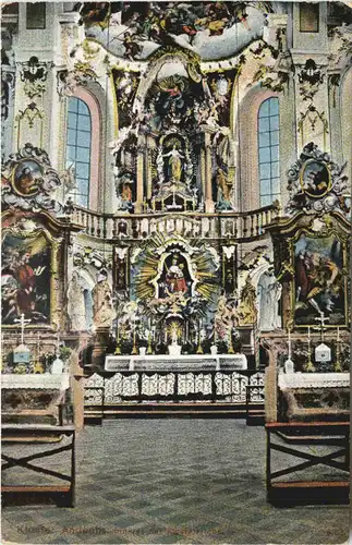 Andechs, Kloster, Inneres der Klosterkirche -544606