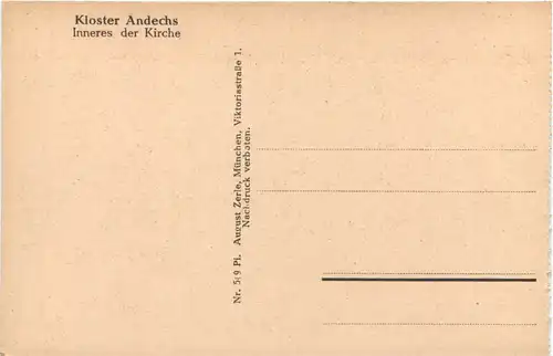 Andechs, Kloster, Inneres der Kirche -544794