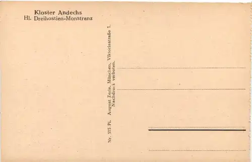 Andechs, Kloster, Hl. Dreihostien-Monstranz -544792