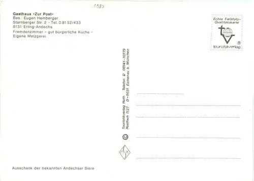 Andechs, Gasthaus Zur Post, Erling -544980