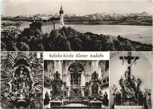 Andechs, Kloster, div. Bilder, Rokoko-Kirche -545136