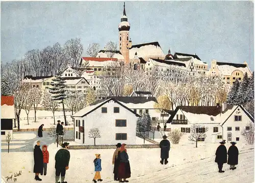 Andechs, Heiliger Berg im Winter -544932