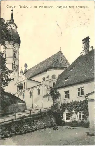 Andechs, Kloster, Aufgang zum Bräustübl -545292