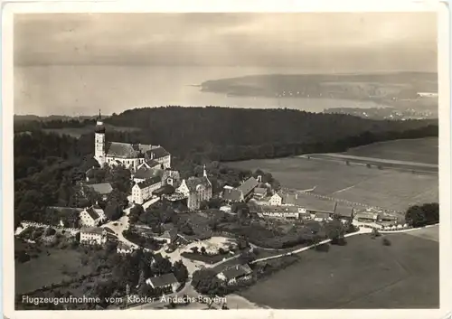 Andechs, Kloster, Flugzeugaufnahme -545488