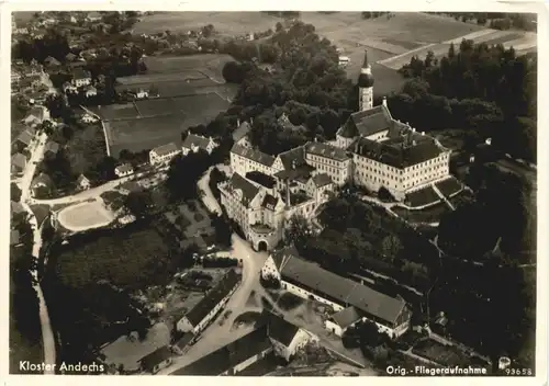 Andechs, Kloster, Fliegeraufnahme -545392