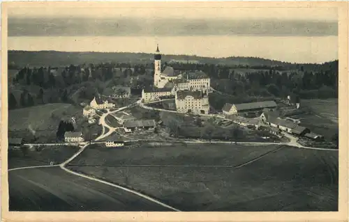 Andechs, Kloster, Flugzeugaufnahme -545458