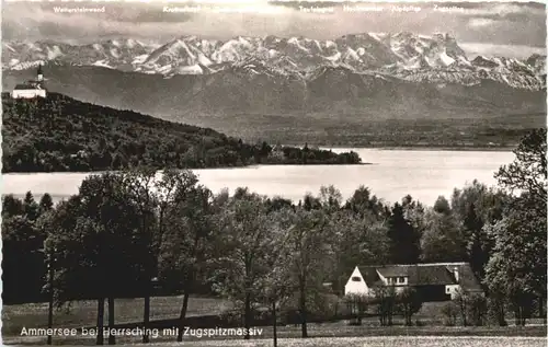 Herrsching am Ammersee, mit Zugspitzmassiv -545552