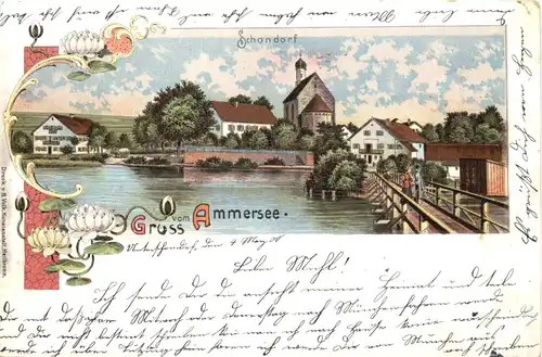 Schondorf am Ammersee - Litho -670762