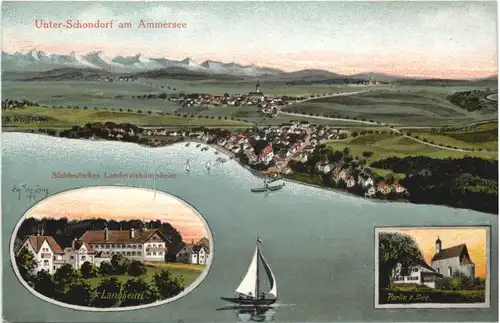 Unterschondorf am Ammersee- Künstler Ak Eugen Felle -670816