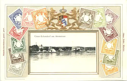 Unterschondorf am Ammersee - Briefmarken - Litho -670786