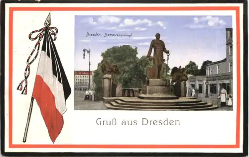 Gruss aus Dresden - Bismarckdenkmal -671314