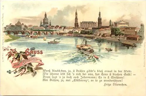 Gruss aus Dresden - Litho -671498