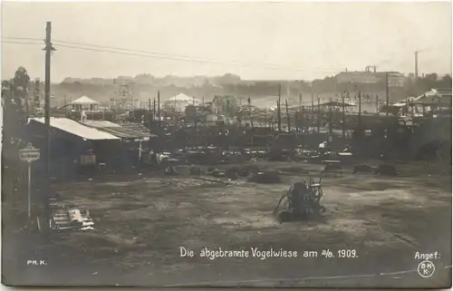 Dresden - Brand der Vogelwiese 1909 -671518