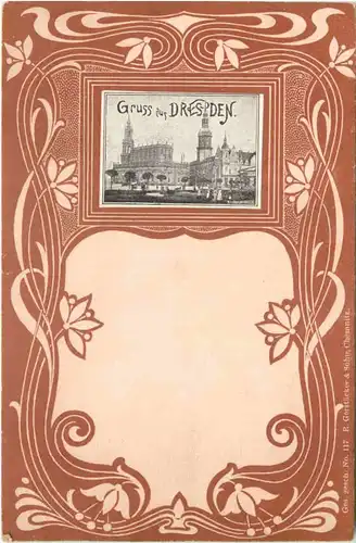 Gruss aus Dresden - Litho -671432