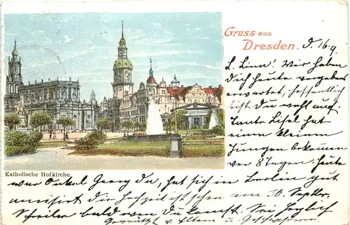 Gruss aus Dresden - Litho -671698