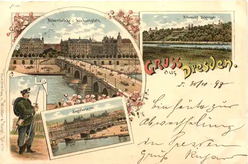 Gruss aus Dresden - Litho -671644