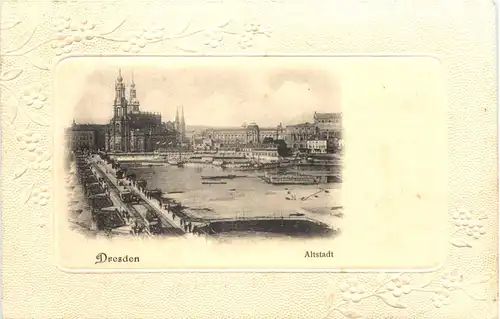 Dresden - Altstadt - Prägekarte -671594