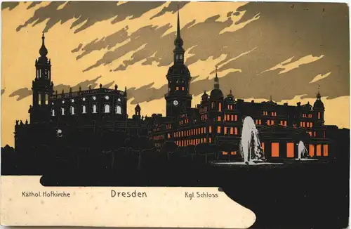 Dresden - Kgl Schloss - Litho -671482