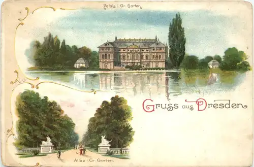 Gruss aus Dresden - Litho -671568