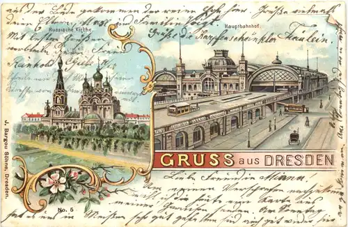 Gruss aus Dresden - Litho -671654