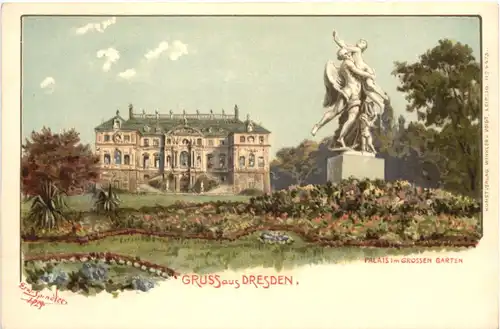 Gruss aus Dresden - Litho -671572