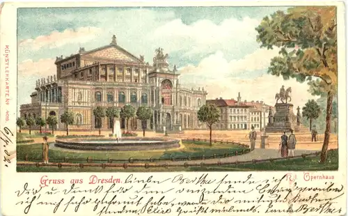 Gruss aus Dresden - Litho -671714