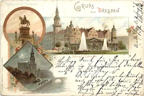 Gruss aus Dresden - Litho -671652