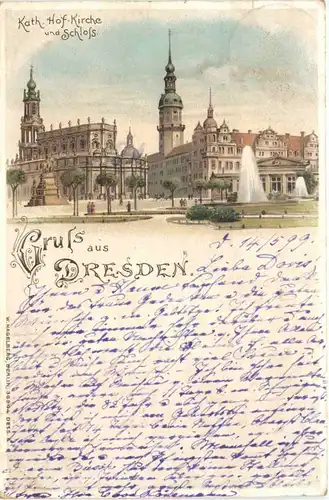 Gruss aus Dresden - Litho -671656