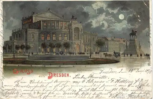 Gruss aus Dresden - Litho -671688