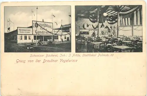 Dresden - Gruss von der Vogelwiese - Schweizer Bäckerei -671510