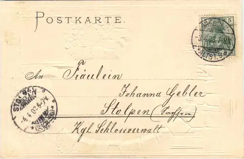 Dresden - Königl. Opernhaus - Litho - Prägekarte -671580