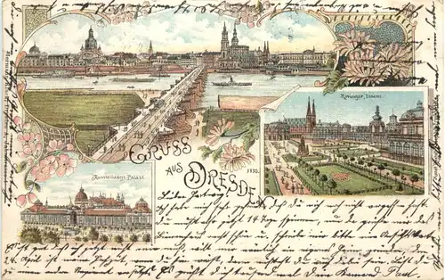 Gruss aus Dresden - Litho -671736